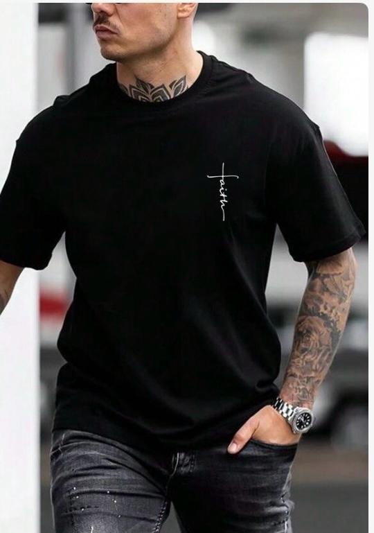 CAMISETA HOMBRE NEGRA FAITH PEQUEÑO
