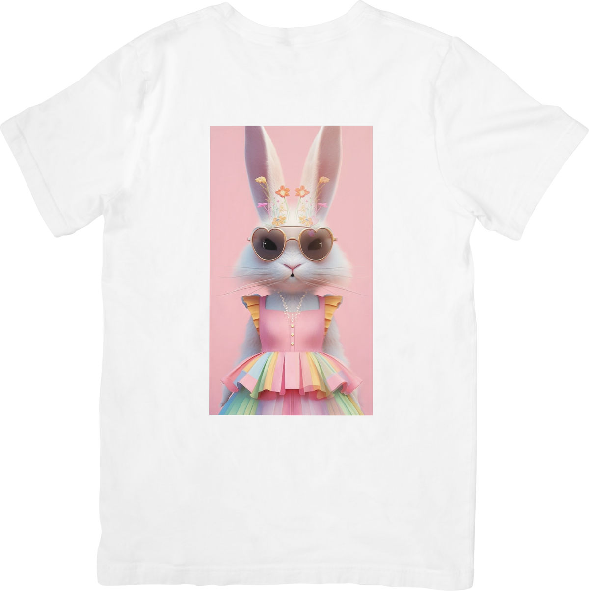CAMISETA DAMA CONEJA ROSA