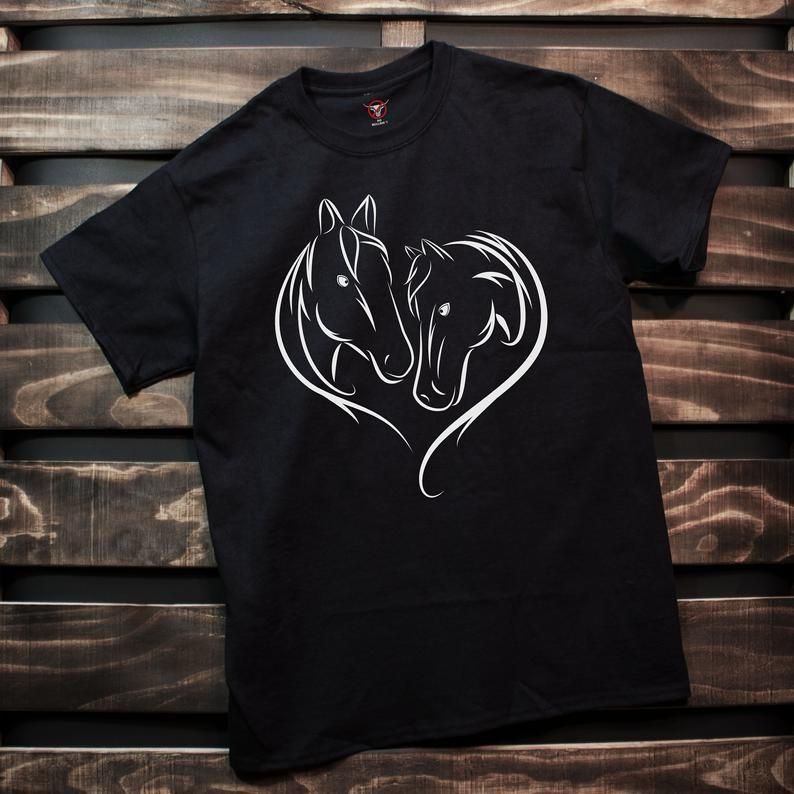 CAMISETA CORAZON CABALLO 319