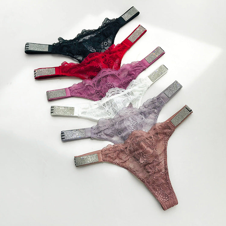 1 TANGA ENCAJE ESTILO EUROPEO