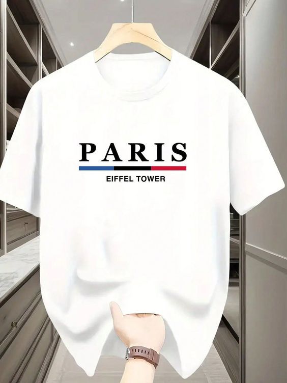 CAMISETA BLANCA HOMBRE PARIS EIFFEL TOWER