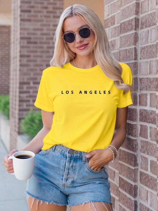 CAMISETA DAMA LOS ANGELES COLORES