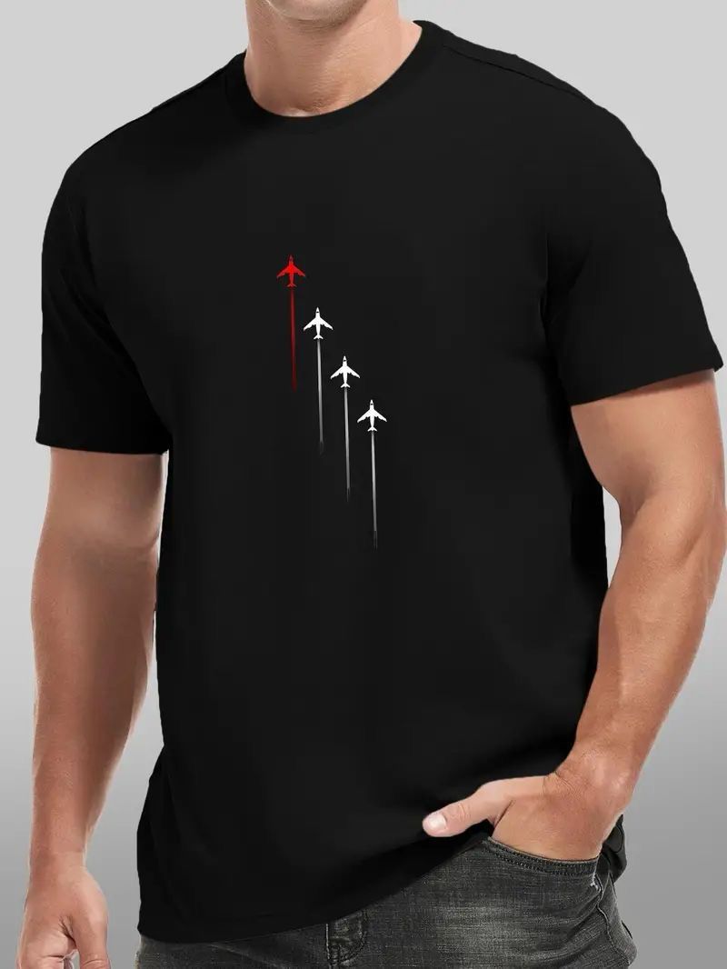 CAMISETA NEGRA 4 AVIONES