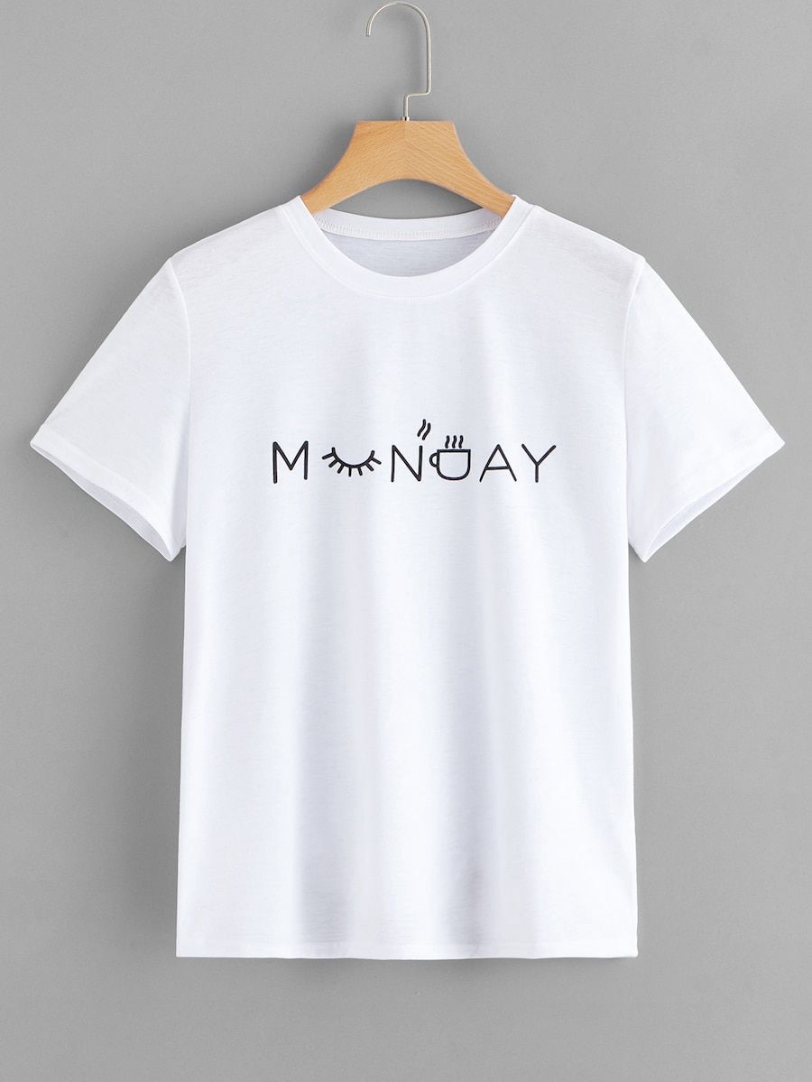 CAMISETA BLANCA MONDAY
