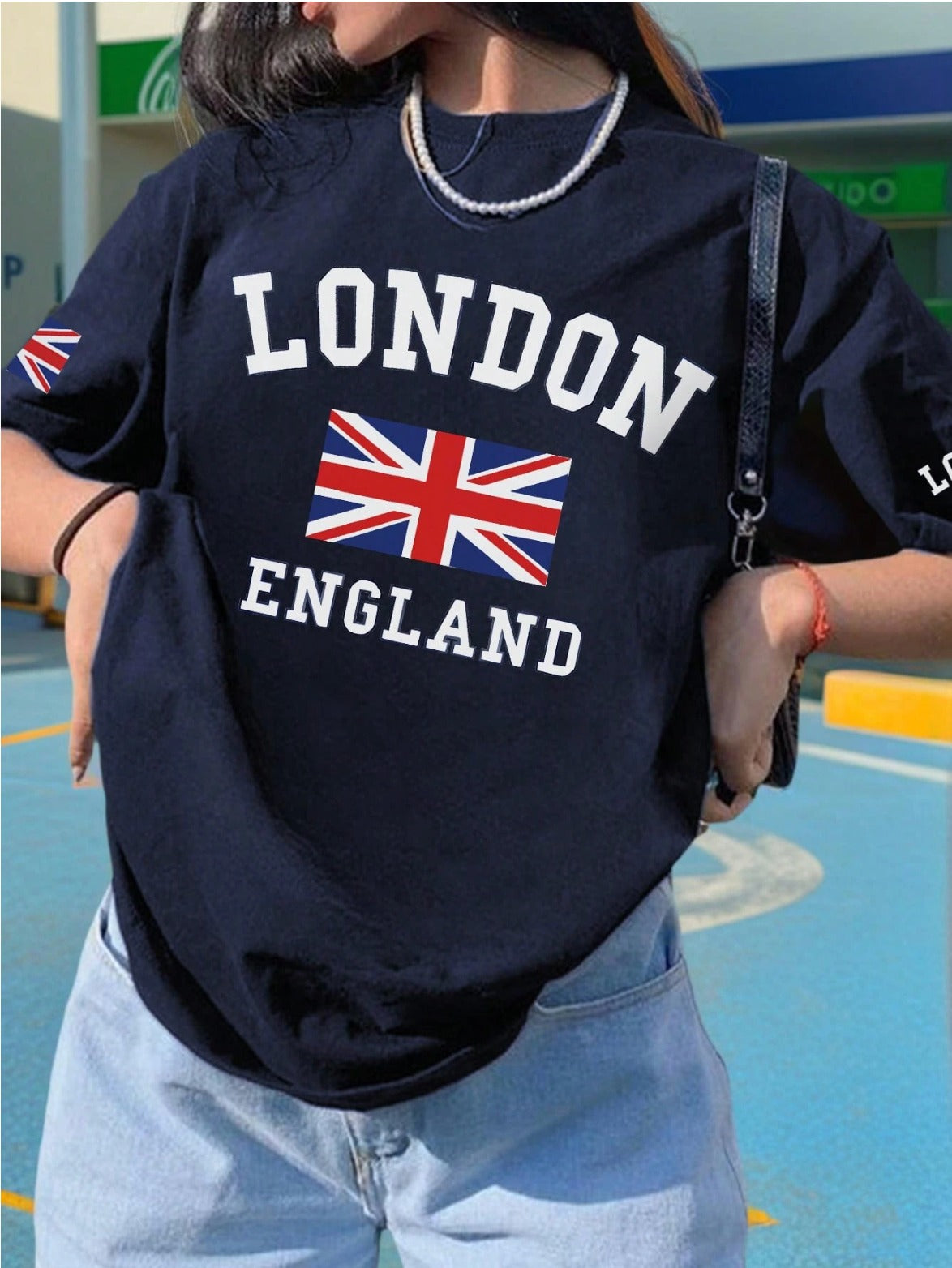 CAMISETA DAMA AZUL LONDON