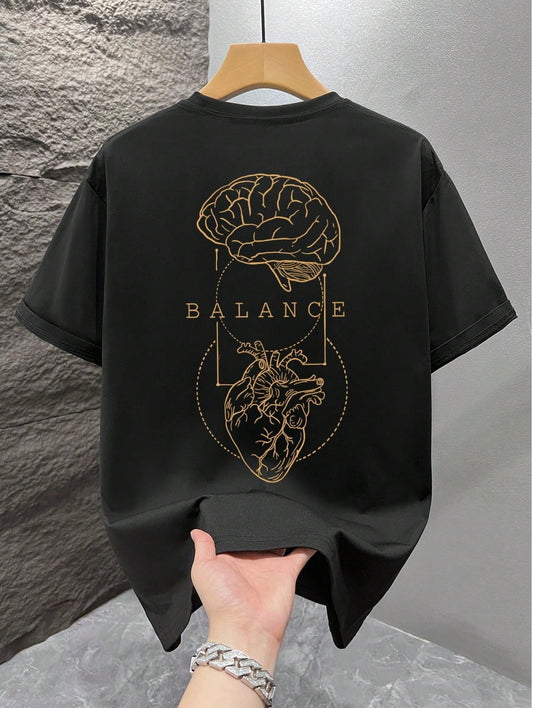 CAMISETA HOMBRE NEGRA BALANCE NUEVA