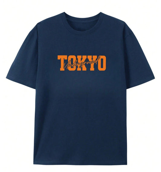 CAMISETA HOMBRE AZUL OSCURO TOKYO