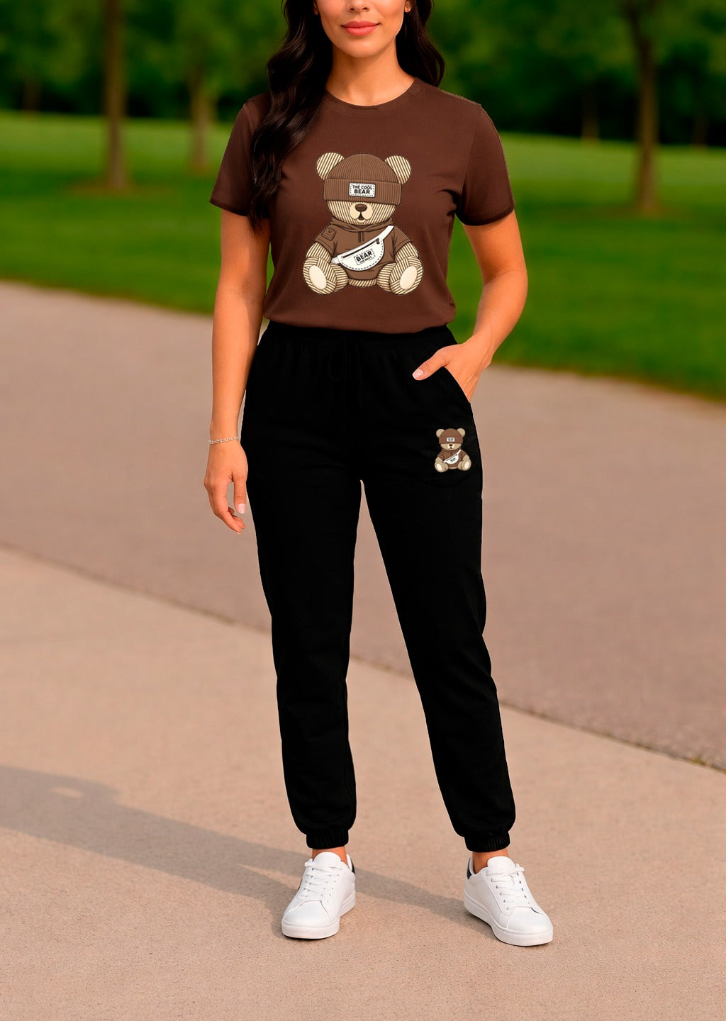 CONJUNTO JOGGER DAMA CAFE OSO BEAR