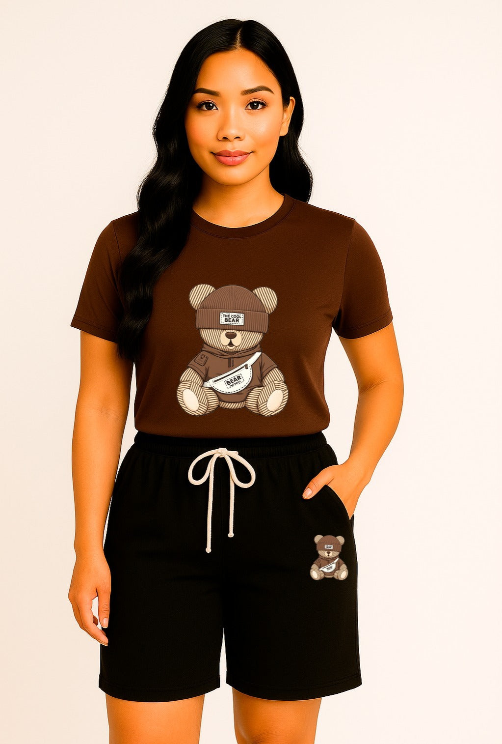 CONJUNTO DAMA CAFE OSO BEAR