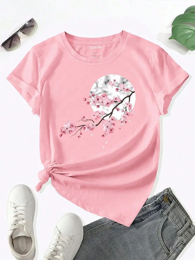 CAMISETA PALOROSA DAMA LUNA FLOR