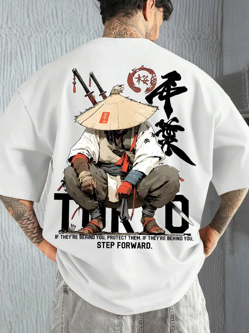 CAMISETA BLANCA HOMBRE STEP FORWARD