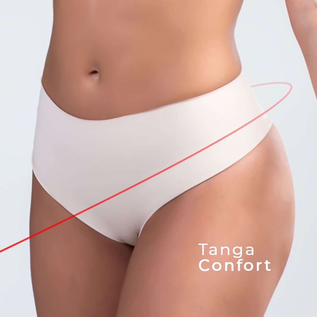 2 X TANGA CONFORT BEIGE / REF: 1002