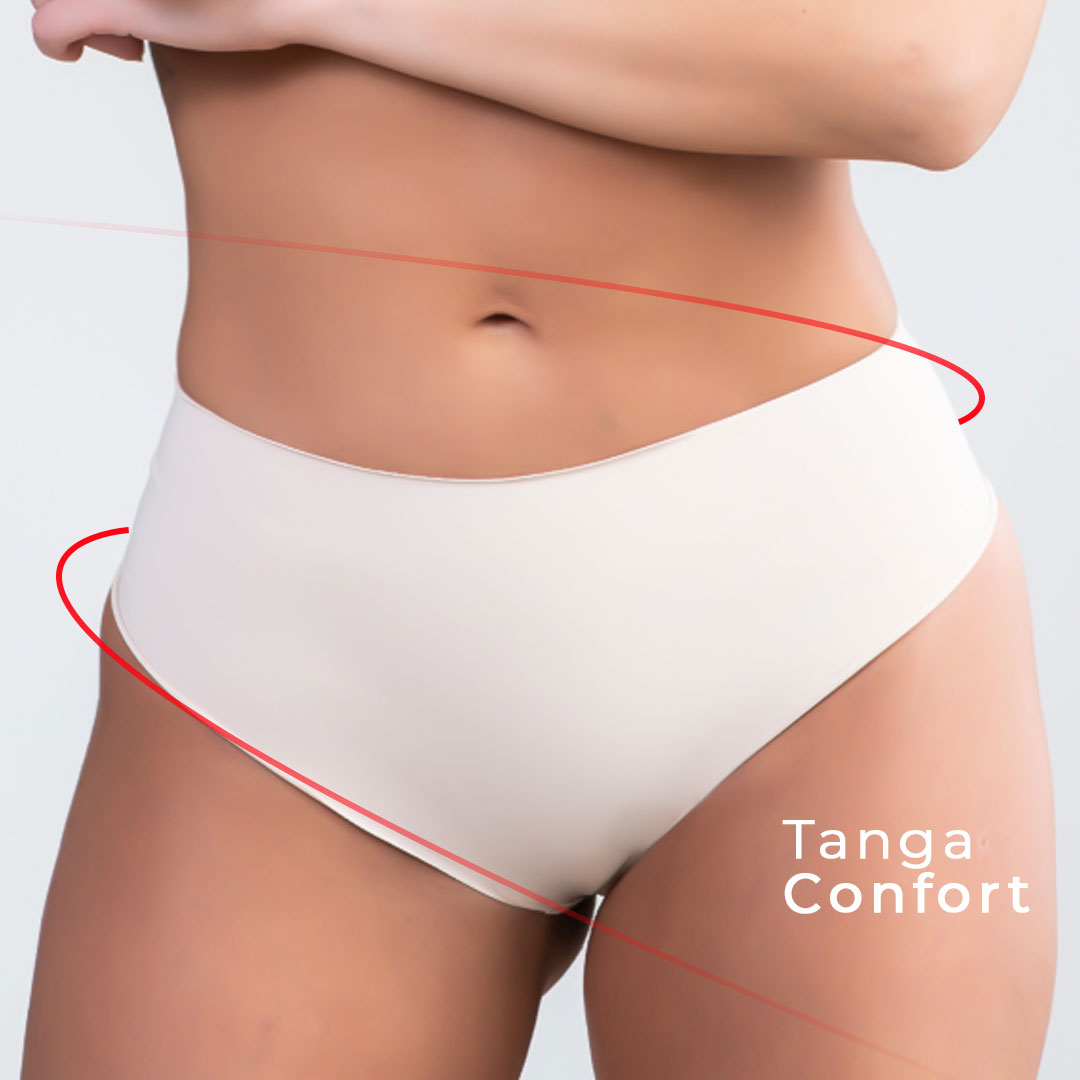 2 X TANGA CONFORT BEIGE / REF: 1002