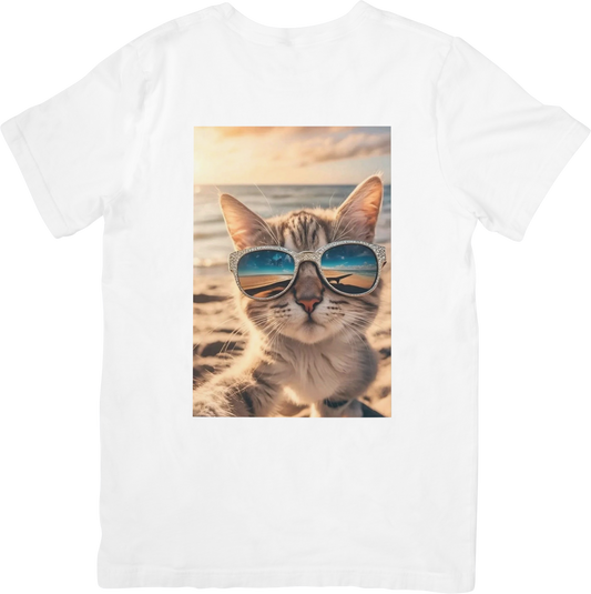 CAMISETA DAMA GATO GLASSES