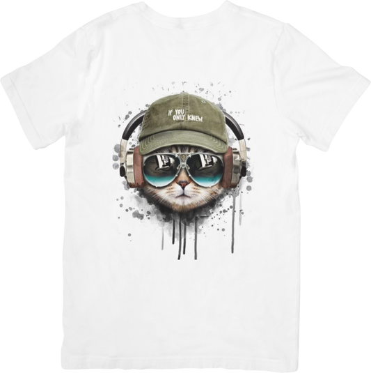 CAMISETA DAMA GATO SUNGLASSES