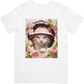 CAMISETA DAMA GATA FLORAL
