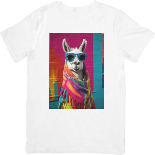CAMISETA DAMA LLAMA SUNGLASSES