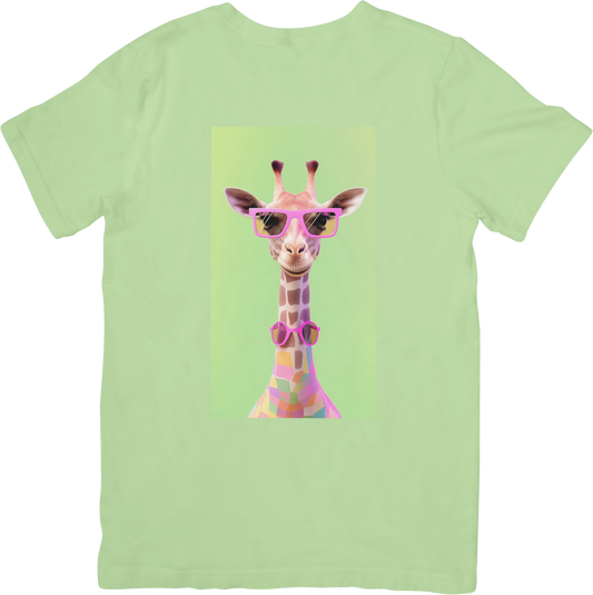 CAMISETA DAMA JIRAFA GLASSES