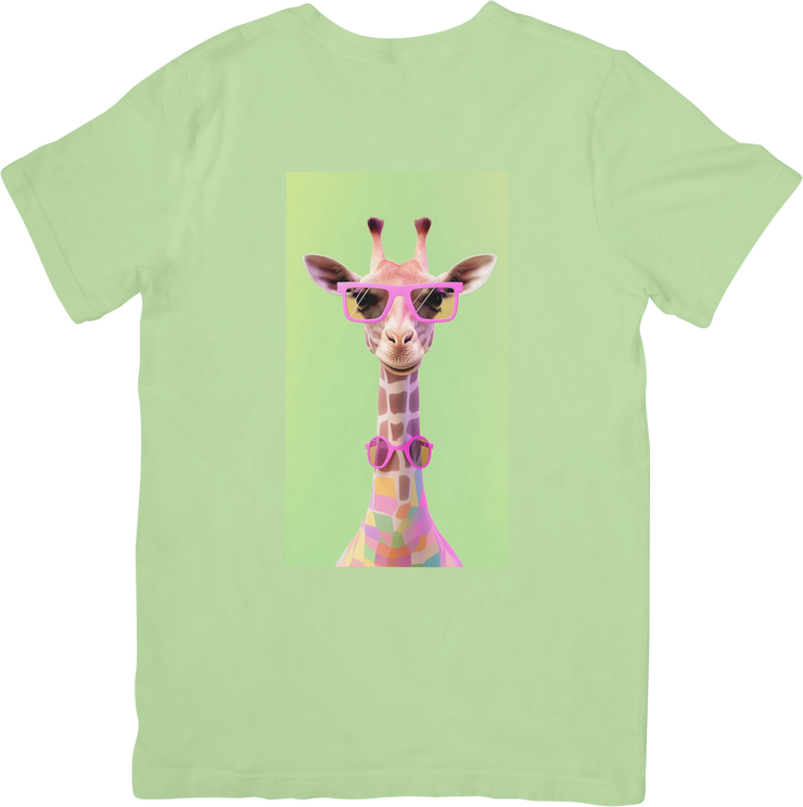 CAMISETA DAMA JIRAFA GLASSES