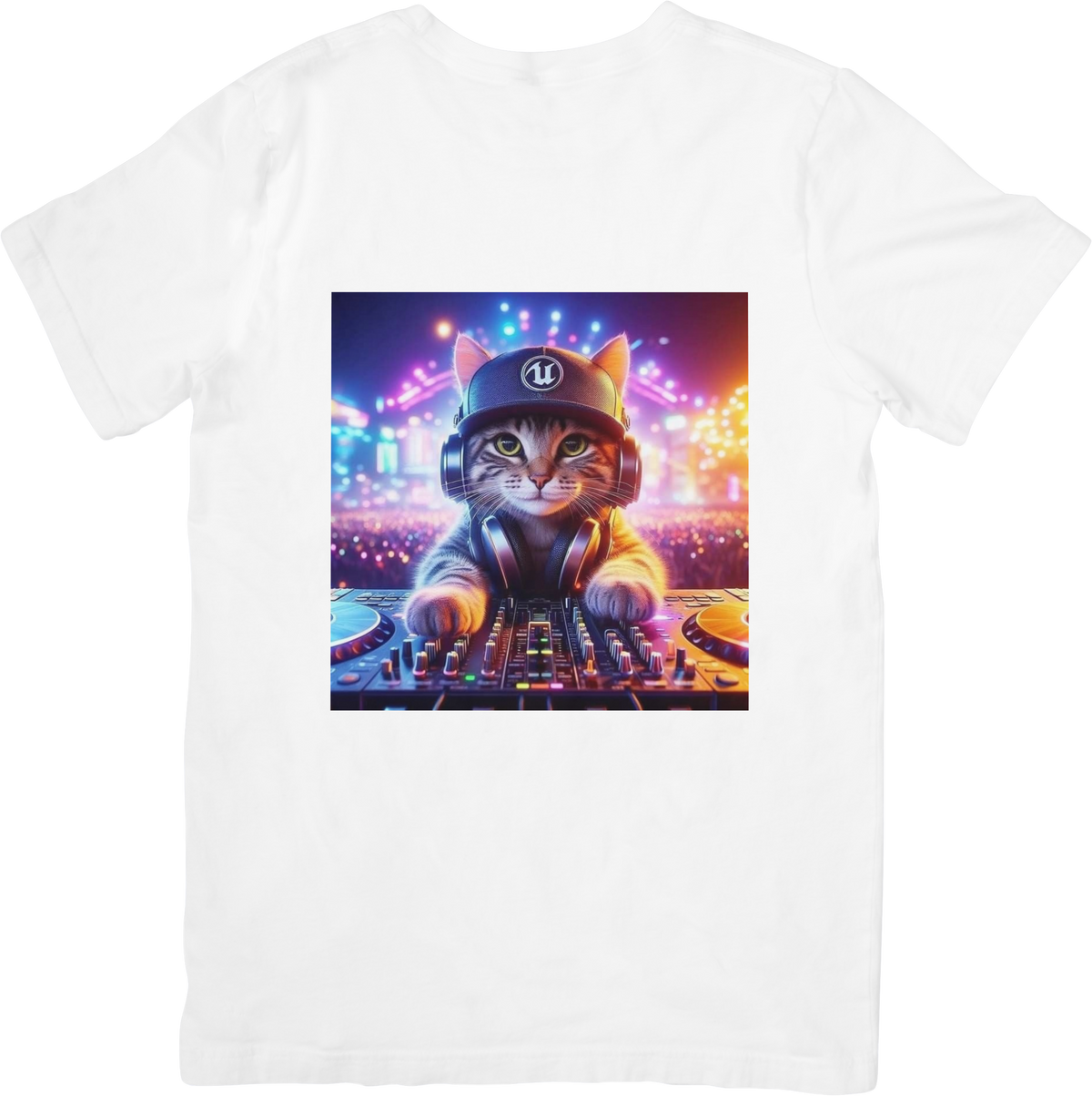 CAMISETA DAMA GATO DJ