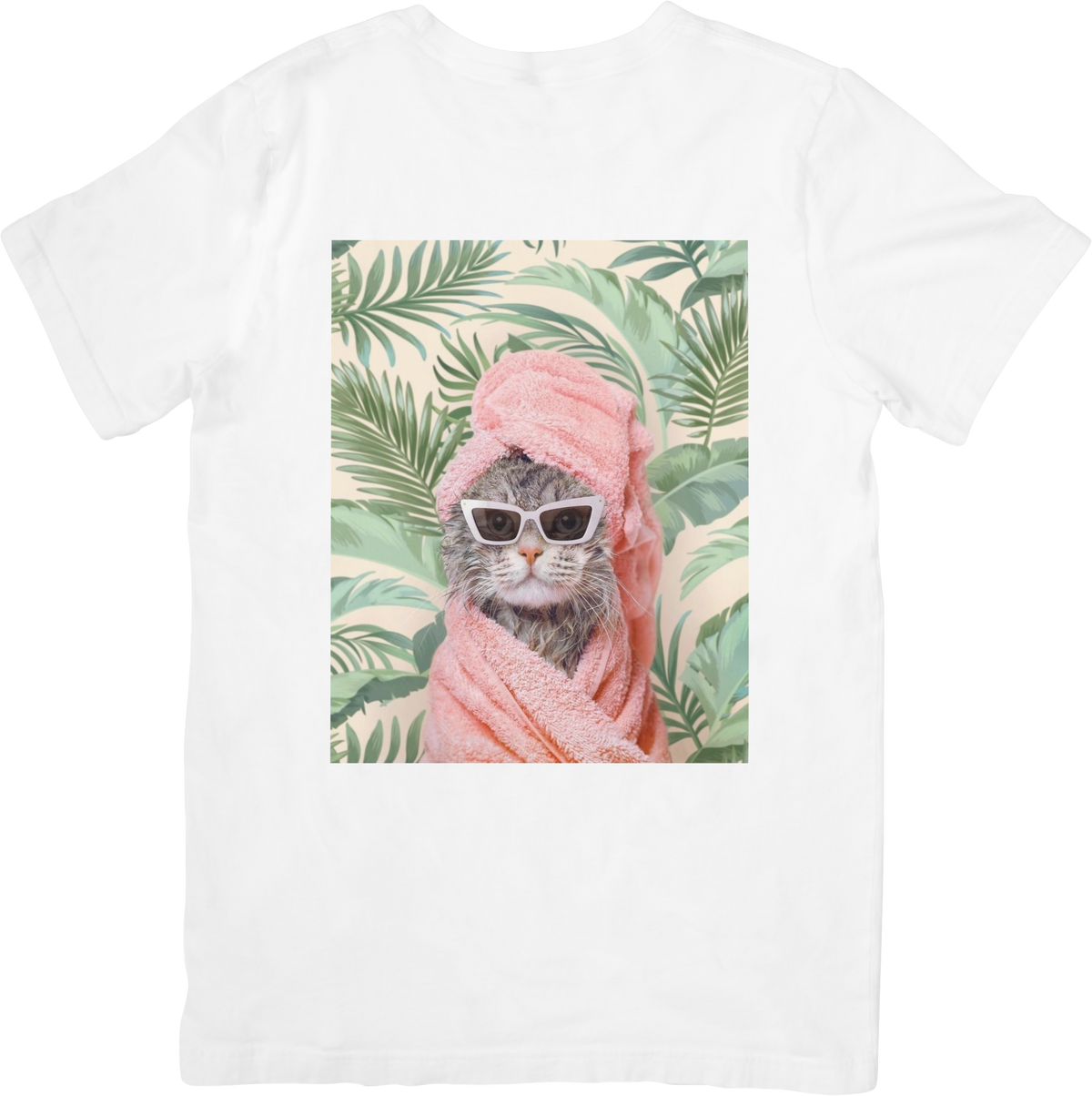 CAMISETA DAMA GATO BATHROOM