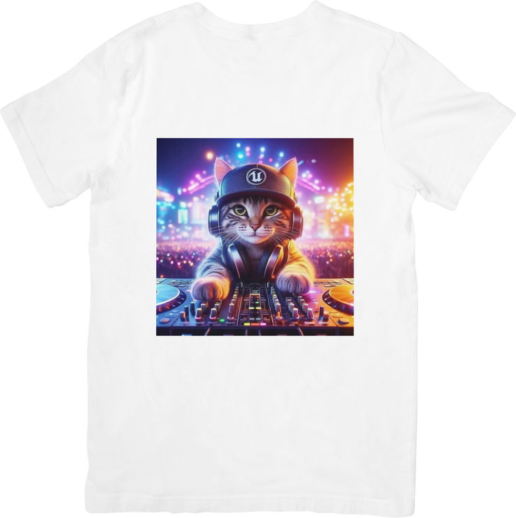 CAMISETA DAMA GATO DJ