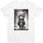 CAMISETA DAMA GATO HOODIE GRIS