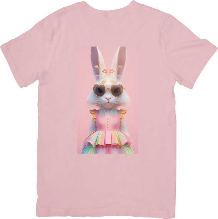 CAMISETA DAMA CONEJA ROSA