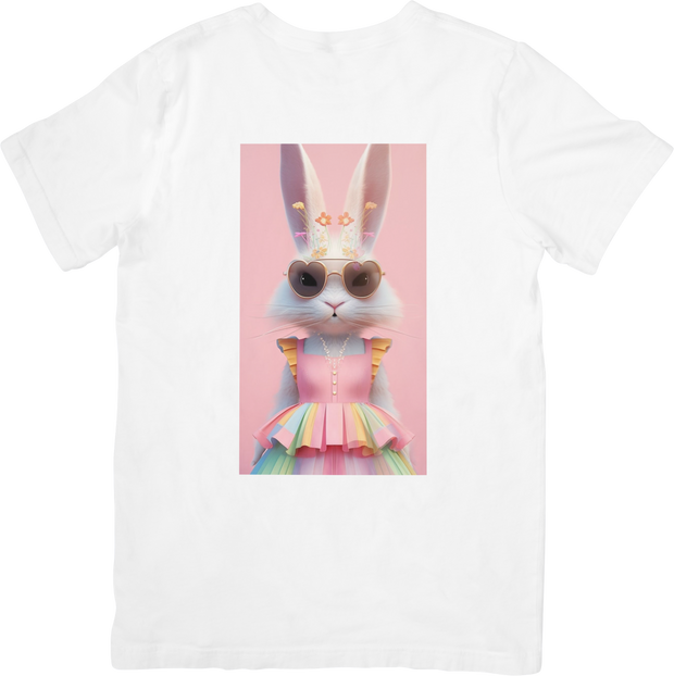 CAMISETA DAMA CONEJA ROSA