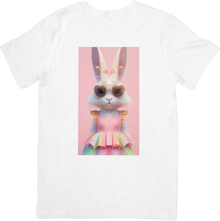 CAMISETA DAMA CONEJA ROSA