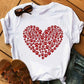 CAMISETA DAMA CORAZON HUELLA