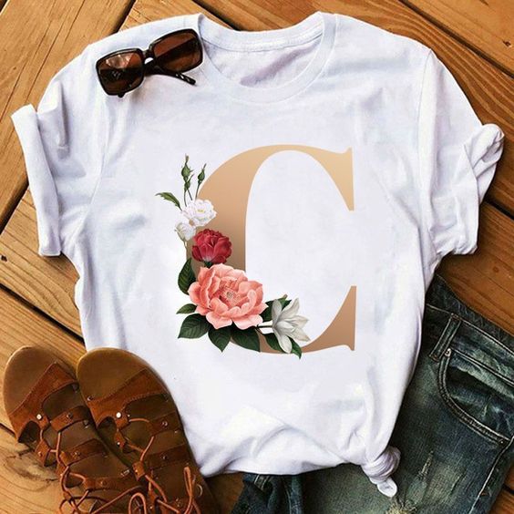 CAMISETA DAMA LETRAS PERSONALIZADAS