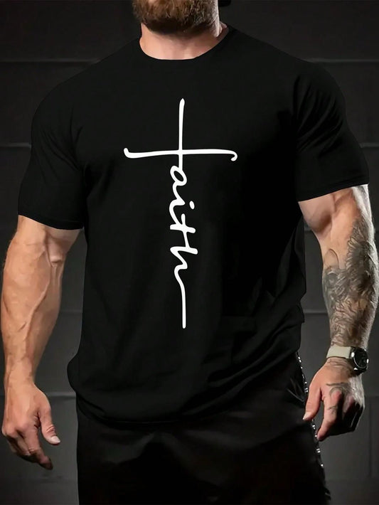 CAMISETA HOMBRE NEGRA FAITH GRANDE