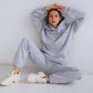 CONJUNTO DAMA BUZO CON CAPUCHA Y JOGGER GRIS