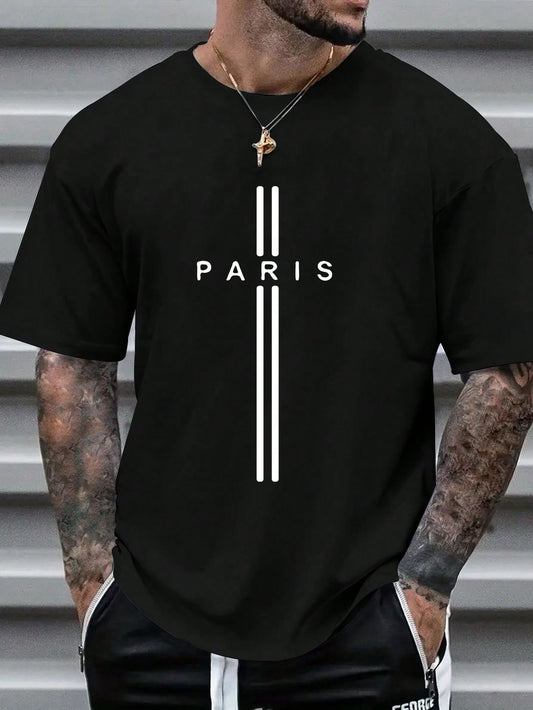 CAMISETA NEGRA CRUZ PARIS