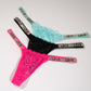 3 TANGA ENCAJE ESTILO EUROPEO
