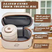 Lunch Box 4niveles Fiambrera Desmontable Con Cubiertos