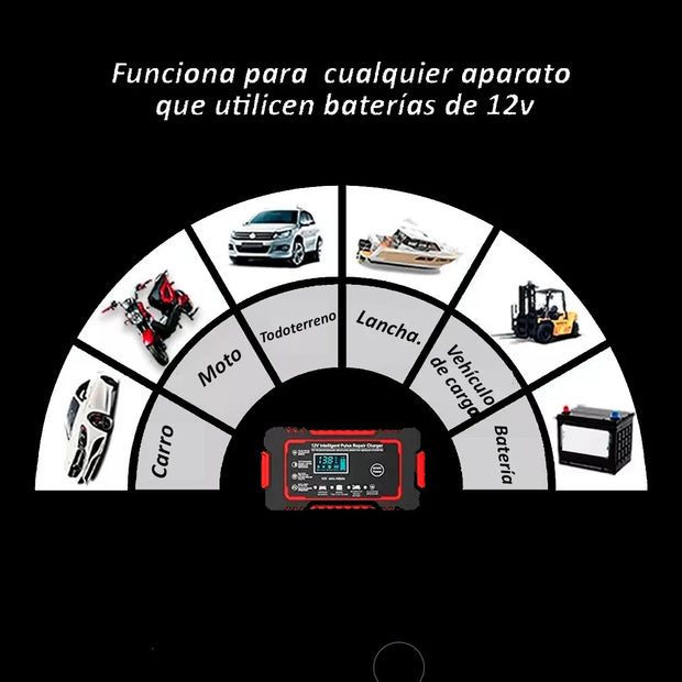 Cargador Y Reparador Inteligente Para Batería 12v Carro/moto