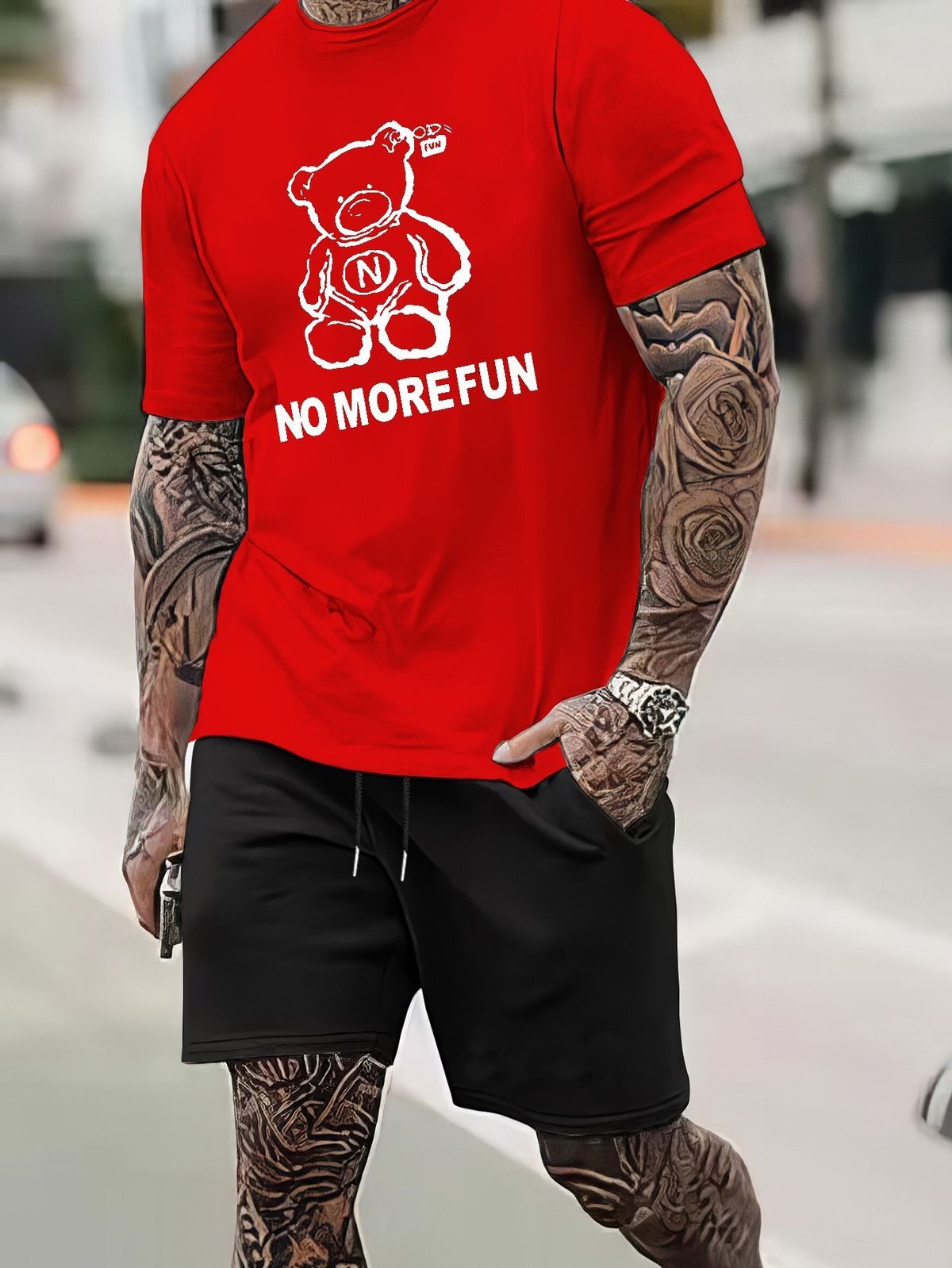 CAMISETA OSO NO MORE FUN