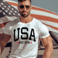 CAMISETA HOMBRE USA EST 1776