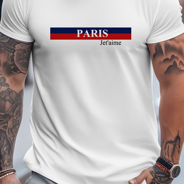 CAMISETA HOMBRE PARIS FRANCE JET AIME