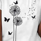 CAMISETA DAMA DIENTE DE LEON MARIPOSA