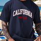 CAMISETA HOMBRE AZUL CALIFORNIA WEST