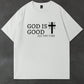CAMISETA HOMBRE BLANCA GOD IS GOD AL THE TIME