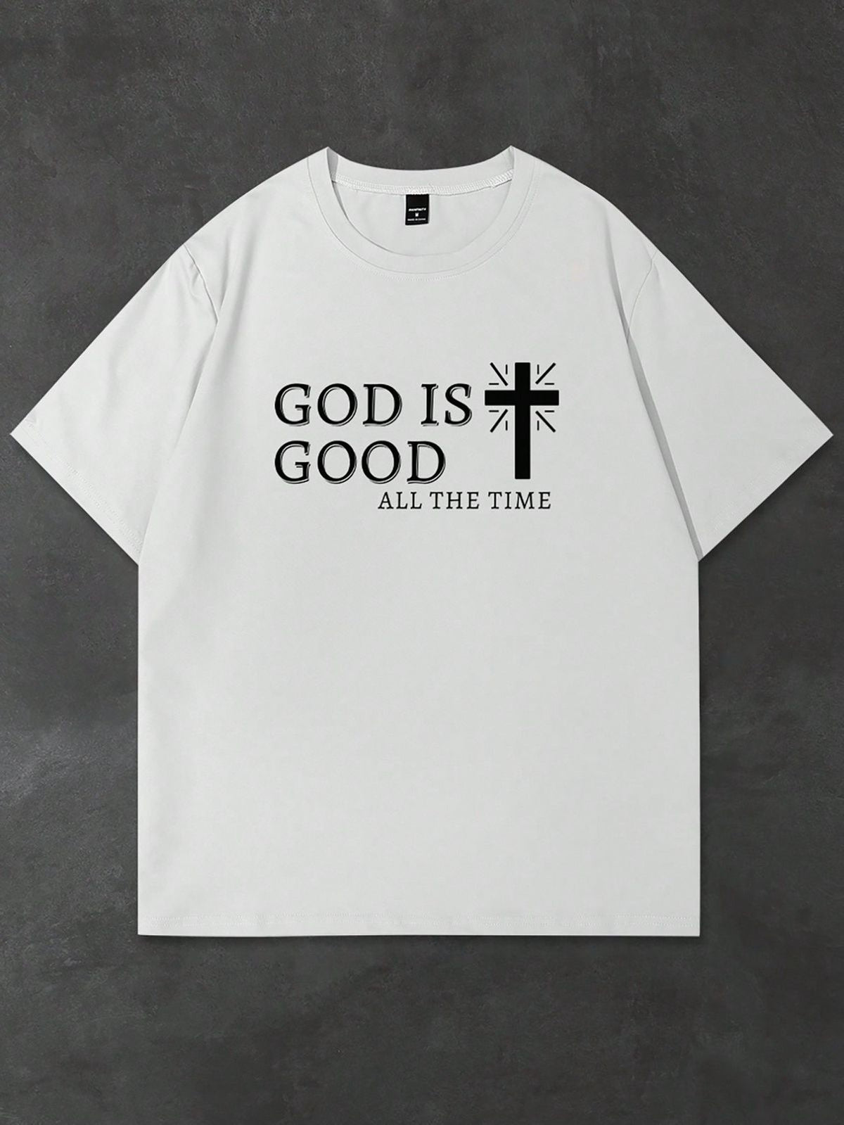 CAMISETA HOMBRE BLANCA GOD IS GOD AL THE TIME