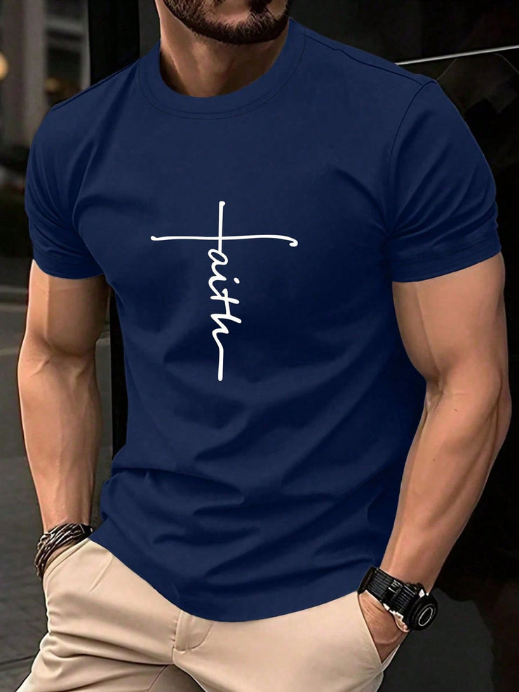 CAMISETA HOMBRE AZUL FAITH
