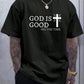 CAMISETA HOMBRE NEGRA GOD IS GOD ALL THE TIME
