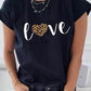 CAMISETA DAMA NEGRA LOVE ANIMAL