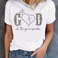 CAMISETA BLANCA DAMA WITH GOD