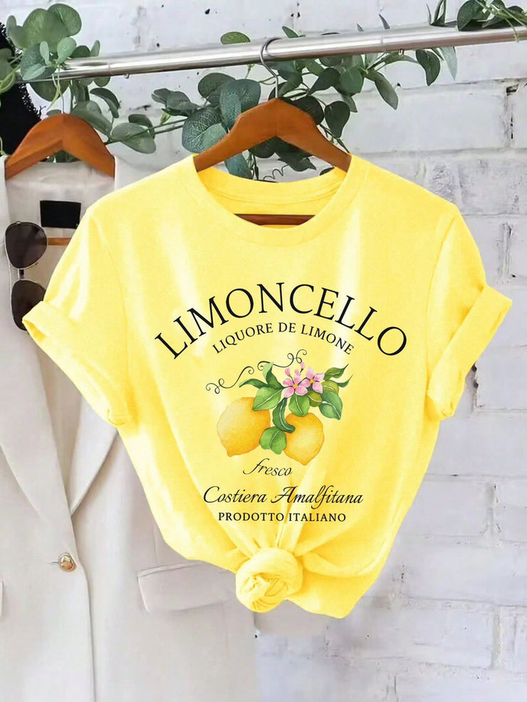 CAMISETA AMARILLA DAMA LIMONCELLO